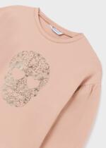 MAYORAL Tričko s dlhým rukávom a lebkou ružové Tshirt with long sleeves and brainpan pink 7026 | Welcomebaby.sk