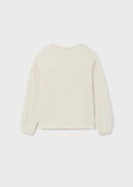 MAYORAL Tričko s dlhým rukávom a lebkou krémové Tshirt with long sleeves and brainpan cream 7026 | Welcomebaby.sk