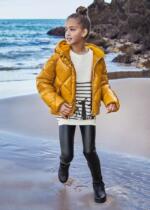 MAYORAL Koženkové legíny s pruhovaným pulóvrom čierne Leggings with stripes top black 7741 | Welcomebaby.sk
