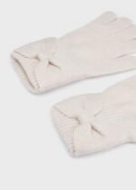 MAYORAL Rukavice s mašľou krémové Bow gloves cream 10333 | Welcomebaby.sk