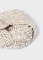 MAYORAL Nákrčník pletený béžový Braided scarf beige 10337 | Welcomebaby.sk
