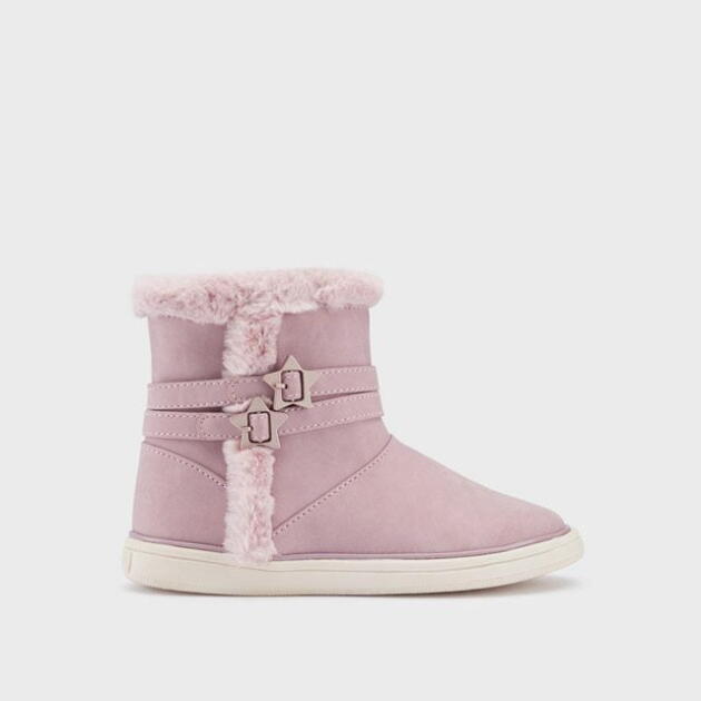 MAYORAL Čižmy s umelou kožušinou a hviezdami ružové Boots with faux fur with stars pink 46317 | Welcomebaby.sk
