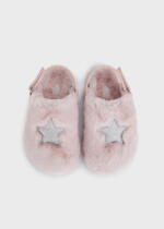 MAYORAL Chlpaté papuče s hviezdou ružové Fluffy slippers with a star pink 46337 | Welcomebaby.sk