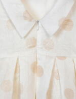 ABEL & LULA Bodkované šaty s lodičkovým výstrihom krémové Dots Dress cream 5028 | Welcomebaby.sk