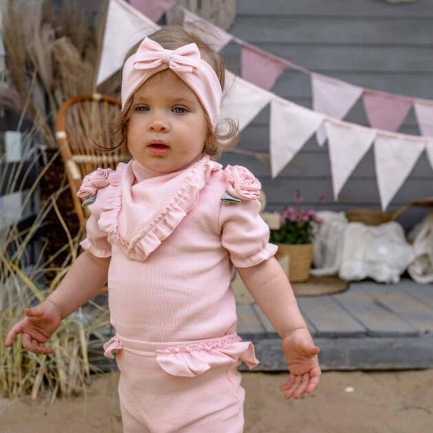 JAMIKS Látková čelenka s mašľou svetloružová Peri Headband with bow light pink JWF019 | Welcomebaby.sk