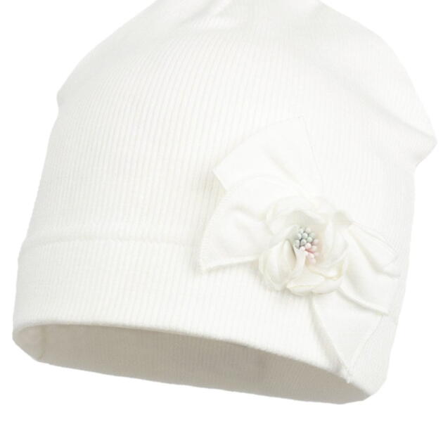 JAMIKS Čiapka s mašľou a kvetom biela Shira Hat with bow and flower white JWF016 | Welcomebaby.sk