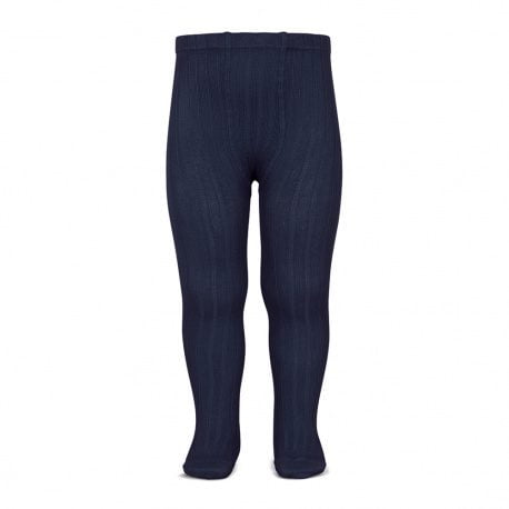 CÓNDOR Rebrované pančuchy tmavomodré Rib Tights navy blue 2016 | Welcomebaby.sk