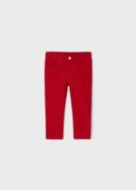 MAYORAL Dlhé nohavice s vreckovým lemovaním červené Long trousers red 560 | Welcomebaby.sk
