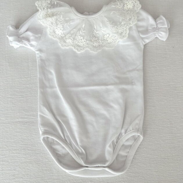 W BABY Body alebo Tričko s bielou výšivkou biele Body Tshirt white | Welcomebaby.sk