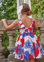 ABEL & LULA Kvetované šaty červené Flower dress red 5048 | Welcomebaby.sk