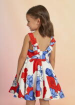 ABEL & LULA Kvetované šaty červené Flower dress red 5048 | Welcomebaby.sk