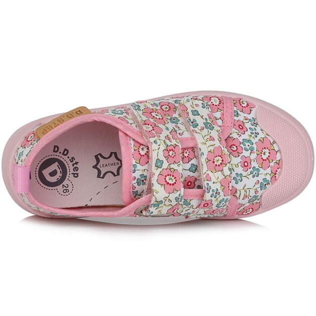 DD STEP Plátenky ružové daisy Shoes pink CSG 346 | Welcomebaby.sk