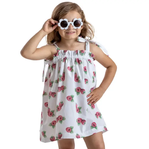 MEIA PATA Plážové šaty maliny Beach dress raspberries MP018SS23 | Welcomebaby.sk