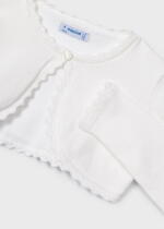 MAYORAL Bolerko s jemným vzorom crudo Cardigan with a delicate pattern 320 | Welcomebaby.sk