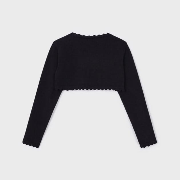 MAYORAL Bolerko s jemným vzorom čierne Cardigan with a delicate pattern black 320 | Welcomebaby.sk