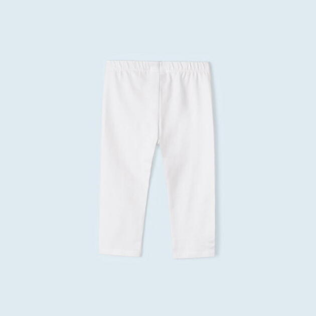 MAYORAL Krátke biele legíny Short leggings white 723 | Welcomebaby.sk