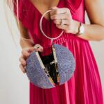 JULIE JULSEN Trblietavá disko kabelka modrá Disco handbag blue JJHB3 | Welcomebaby.sk