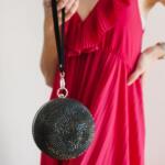 JULIE JULSEN Trblietavá disko kabelka čierna Disco handbag black JJHB1 | Welcomebaby.sk