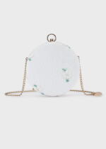 ABEL & LULA Tylová guľatá kabelka s kvetmi krémová Tulle bag cream 5449 | Welcomebaby.sk