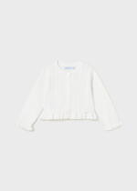 MAYORAL Sveter so vzorom biely Sweater with pattern white 1366 | Welcomebaby.sk
