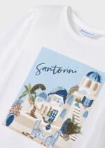 MAYORAL Dievčenské tričko biele s dlhým rukávom a gumičkou T-shirt long sleeve with scrunchie white 3072 | Welcomebaby.sk