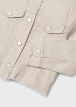 MAYORAL Dievčenská rifľová bunda béžová Jean jacket beige 3439 | Welcomebaby.sk