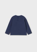 MAYORAL Dievčenské tričko modré s dlhým rukávom srdiečka Long sleeve t-shirt navy blue 116 | Welcomebaby.sk