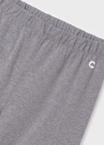 MAYORAL Dievčenské dlhé elastické legíny šedé Elastane basic leggings steel 722 | Welcomebaby.sk