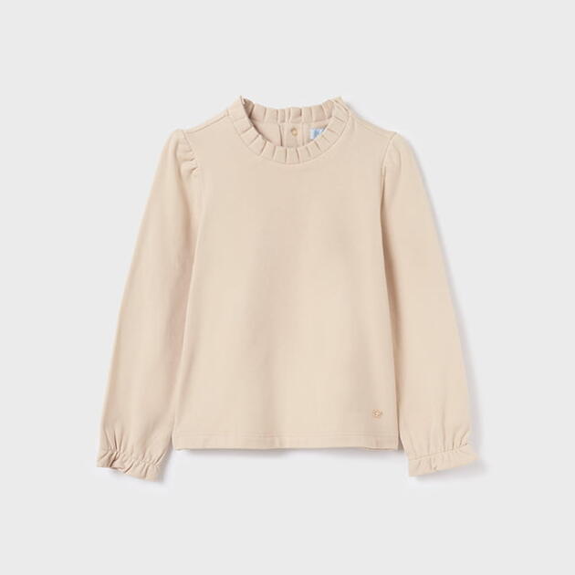 ABEL & LULA Dievčenský trblietavý rolák béžový Interlcok glitter turtleneck 5651 | Welcomebaby.sk
