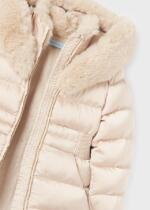 ABEL & LULA Dievčenský saténový kabát béžový Satin coat beige 5871 | Welcomebaby.sk