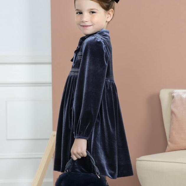 ABEL & LULA Dievčenská kožušinová kabelka tmavomodrá Faux fur handbag navy 5991 | Welcomebaby.sk