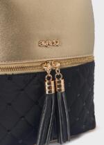 ABEL & LULA Dievčenský štýlový ruksak zlatočierny Backpack gold black 5994 | Welcomebaby.sk