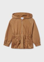MAYORAL Prechodná bunda béžová s kapucňou Windbreaker jacket beige 6438 | Welcomebaby.sk