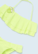 MAYORAL Dvojdielne plavky neon s volánom Bikini ruffle 6752 | Welcomebaby.sk