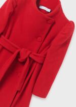 ABEL & LULA Dievčenský červený vlnený kabát Woolen coat red 5868 | Welcomebaby.sk