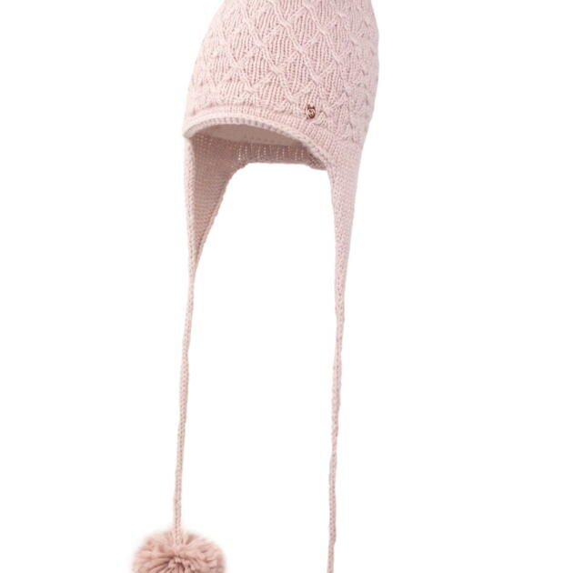 JAMIKS Čiapka s brnbolcami CARMINIA IV ružová Hat with pompom rose JZG056 | Welcomebaby.sk