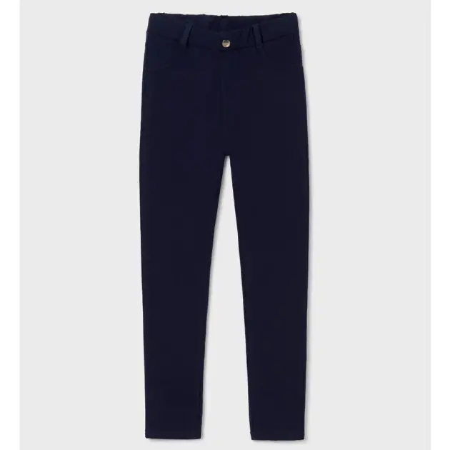 MAYORAL Dievčenské dlhé nohavice tmavomodré Fleece trousers navy 7511 | Welcomebaby.sk