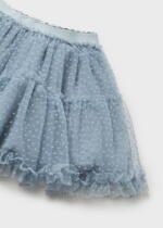 MAYORAL Dievčenská tylová sukňa s bodkami modrá Tulle skirt bluebell 2967 | Welcomebaby.sk