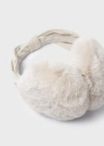 MAYORAL Kožušinová čelenka béžová chránič na uši Girl fur earmuffs 10609 | Welcomebaby.sk