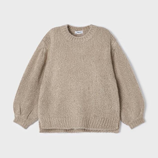 MAYORAL Dievčenský sveter béžový Jumper beige 4302 | Welcomebaby.sk