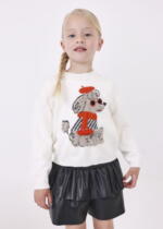 MAYORAL Koženková sukňa čierna Leather skirt black 4908 | Welcomebaby.sk