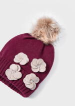 MAYORAL Čiapka, šál a rukavice s kvetom blackberry Hat scarf set 10597 | Welcomebaby.sk