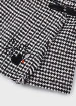 MAYORAL Vzorovaná sukňa čierna kohútia stopa Skort check black 4907 | Welcomebaby.sk