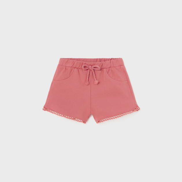 MAYORAL Kraťasy pre bábätká ružové Baby Plush Shorts clay 603 | Welcomebaby.sk