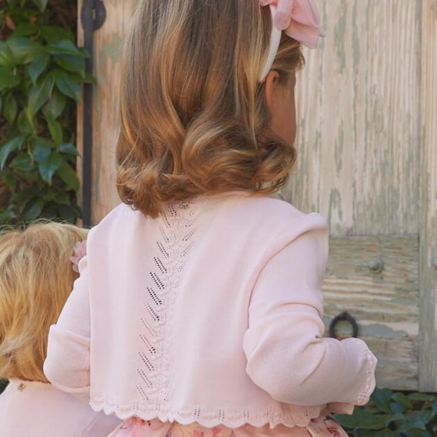 ABEL & LULA Bolerko marhuľové Knit bolero cake 5366 | Welcomebaby.sk