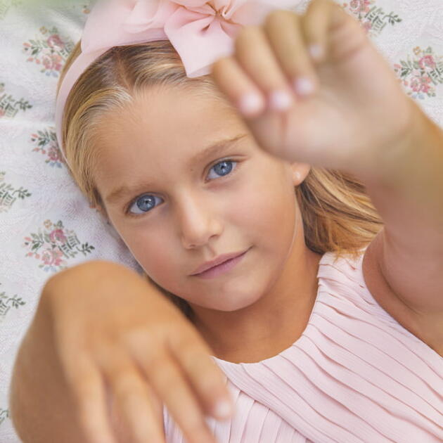 ABEL & LULA Čelenka s veľkým kvetom ružová Headband with flower pastel 5413 | Welcomebaby.sk