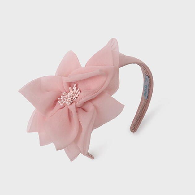 ABEL & LULA Čelenka s veľkým kvetom ružová Headband with flower pastel 5413 | Welcomebaby.sk