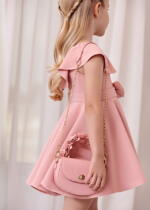 ABEL & LULA Dievčenská kabelka s kvetmi ružová Floral handel bag 5435 | Welcomebaby.sk