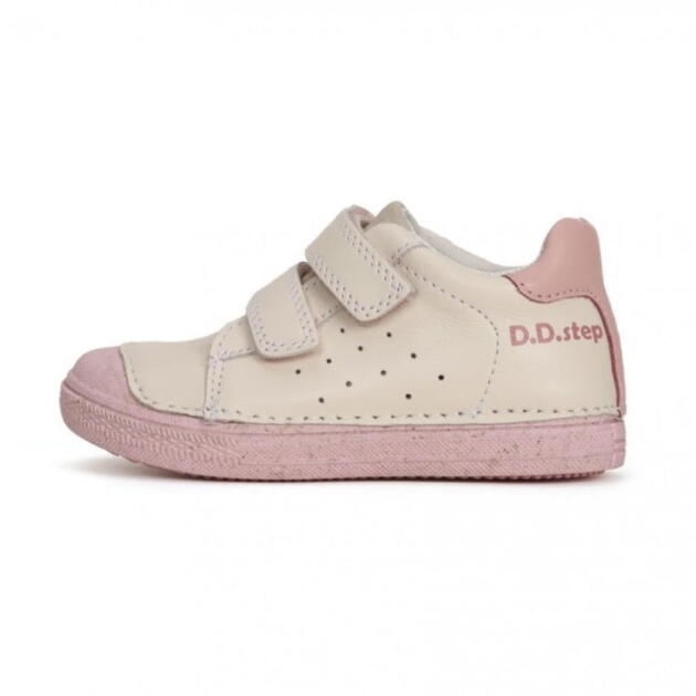 DD STEP Dievčenské tenisky kožené krémové Shoes cream DPG124 S049 DPG 224 | Welcomebaby.sk
