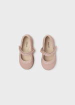 MAYORAL Baleríny ružové vybíjané kožené Ballet studded flats shoes pink 42385 | Welcomebaby.sk